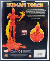 Human Torch from Marvel Select - Basic Series manufactured by Diamond Select [Back]
