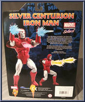 Iron Man (Silver Centurion) from Marvel Select - Basic Series manufactured by Diamond Select [Back]