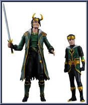 Loki (with Kid Loki) from Marvel Select - Exclusives - Disney Store manufactured by Diamond Select [Loose]