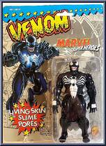 Venom (Living Skin Slime Pores) from Marvel - Super Heroes - Series 2 manufactured by Toy Biz [Front]