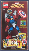Captain America from Marvel Super Heroes - Build-a-Figures manufactured by Lego [Back]