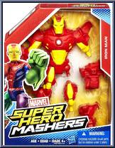 Iron Man (Red Armor) from Marvel Super Hero Mashers - Basic Series manufactured by Hasbro [Front]