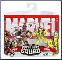 Gambit & Rogue from Marvel Super Hero Squad - Series  6 manufactured by Hasbro [Front]