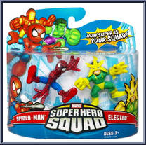 Spider-Man & Electro from Marvel Super Hero Squad - Series 10 manufactured by Hasbro [Front]