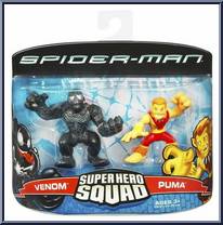 Venom & Puma from Marvel Super Hero Squad - Spider-Man Series 4 manufactured by Hasbro [Front]