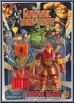 Iron Man (Inferno Armor) from Marvel Universe - 5" Scale - Series  5 manufactured by Toy Biz [Front]