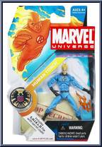 Human Torch (Light Blue / Black) from Marvel Universe - Fury Files - Wave  1 manufactured by Hasbro [Front]