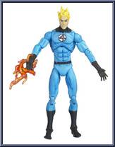 Human Torch (Light Blue / Black) from Marvel Universe - Fury Files - Wave  1 manufactured by Hasbro [Loose]