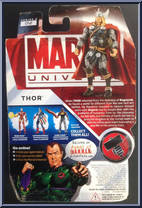 Thor from Marvel Universe - Fury Files - Wave  7 manufactured by Hasbro [Back]