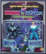 Venom vs. Captain Commando from Marvel vs Capcom - Basic Series manufactured by Toy Biz [Front]