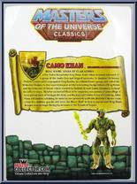 Camo Khan from Masters of the Universe - Classics - Basic Series manufactured by Mattel [Back]