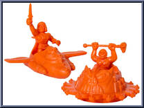 Wind Raider / Roton (Orange) from Masters of the Universe - M.U.S.C.L.E. manufactured by Super7 [Loose]