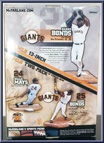 Barry Bonds (White Uniform) from McFarlane's Sports Picks - MLB - 12" Scale manufactured by McFarlane [Back]