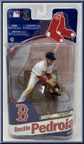 Dustin Pedroia (White Jersey) from McFarlane's Sports Picks - MLB - Series 27 manufactured by McFarlane [Front]