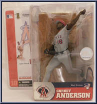 Garret Anderson (Gray Uniform) from McFarlane's Sports Picks - MLB - Series 10 manufactured by McFarlane [Front]