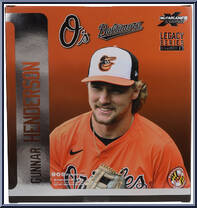 Gunnar Henderson (Baltimore Orioles) (Platinum) from McFarlane's Sports Picks - MLB - 2025 Series manufactured by McFarlane [Back]