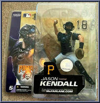 Jason Kendall (Gray Uniform) from McFarlane's Sports Picks - MLB - Series  5 manufactured by McFarlane [Front]