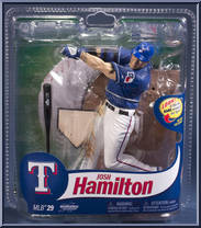 Josh Hamilton (Blue Jersey) from McFarlane's Sports Picks - MLB - Series 29 manufactured by McFarlane [Front]