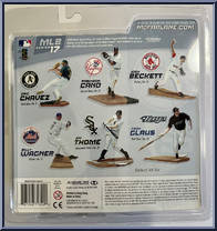 Robinson Cano (White Uniform) from McFarlane's Sports Picks - MLB - Series 17 manufactured by McFarlane [Back]