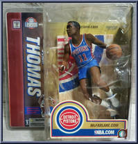 Isiah Thomas (Blue Jersey) from McFarlane's Sports Picks - NBA - NBA Legends - Series 2 manufactured by McFarlane [Front]