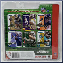 Marshall Faulk (St. Louis Rams) from McFarlane's Sports Picks - NFL - Series  2 manufactured by McFarlane [Back]