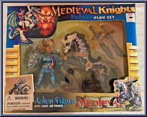 Blue Knight / Horse from Medieval Knights - Basic Series manufactured by Chap Mei [Front]