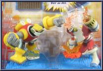 GutsMan vs TorchMan from MegaMan NT Warrior - 2-Packs manufactured by Mattel [Front]