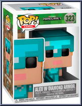 Alex In Diamond Armor from Minecraft - Pop! Vinyl Figures manufactured by Funko [Front]