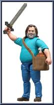 Steve from Minecraft - Movie - Basic Series manufactured by Mattel [Loose]