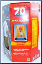 Mark McGwire (Commermorative) from MLB Headliners - 1998 Season - XL manufactured by Corinthian [Back]