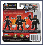 Law Enforcement from Mobile Action Extreme - Minimates - Elite Heroes - Wave 2 manufactured by Diamond Select [Back]