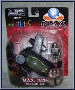 M.A.X.-Tech Stealth Jet (Black) / Pilot (Silver) from Mobile Action Extreme - Minimates - Vehicles manufactured by Diamond Select [Front]