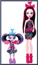 Draculaura / Fangelica from Monster High - Monster Family manufactured by Mattel [Loose]