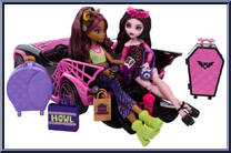 Eeekend Getaway (Draculaura / Clawdeen Wolf) from Monster High - Playsets manufactured by Mattel [Loose]