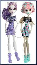 Catrine DeMew & Rochelle Goyle from Monster High - Ghoul Chat manufactured by Mattel [Loose]