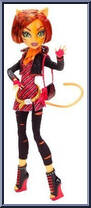 Toralei Stripe from Monster High - Campus Stroll manufactured by Mattel [Loose]