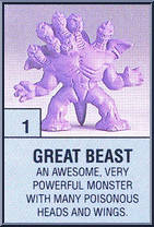 Great Beast from Monster in My Pocket - Series 1 manufactured by Matchbox [Loose]