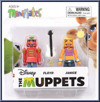 Floyd / Janice from Muppets - Minimates - Series 3 manufactured by Diamond Select [Front]