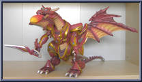 Pyre (Fire Dragon of Tara) from Mystic Knights of Tir Na Nog - Beasts manufactured by Bandai [Loose]