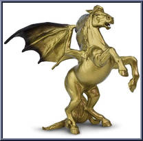 Gold Areion from Mythical Realms - Basic Series manufactured by Safari Ltd [Loose]