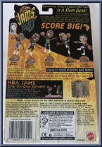 Shareef Abdur-Rahim from NBA Jams - 98/99 Season manufactured by Mattel [Back]