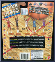 Antoine Walker from NBA Superstars - 98/99 Season manufactured by Mattel [Back]