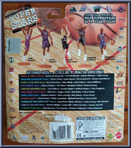 Keith Van Horn from NBA Superstars - 99/00 Season manufactured by Mattel [Back]
