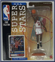 Michael Jordan (White Jersey) from NBA Superstars - 98/99 Season manufactured by Mattel [Front]