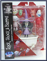 Lock, Shock & Barrel from Nightmare Before Christmas - Select manufactured by Diamond Select [Front]