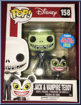 Jack & Vampire Teddy from Nightmare Before Christmas - Pop! Vinyl Figures manufactured by Funko [Front]
