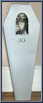 Jack Skellington (Grey Coffin) (2 Heads: Evil Grin, Shock) from Nightmare Before Christmas - 16" Coffins manufactured by Jun Planning [Front]