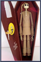 Pajama Jack (Brown Skull Coffin) from Nightmare Before Christmas - 12" Coffins manufactured by Jun Planning [Loose]