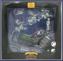 Santa Jack & Sleigh (10th Anniversary) (Glows) from Nightmare Before Christmas - PVC - Boxed manufactured by Jun Planning [Front]