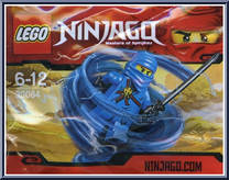 Jay from Ninjago - Masters of Spinjitsu Polybags manufactured by Lego [Front]